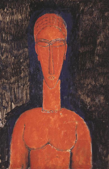 Amedeo Modigliani Red Bust (mk39) china oil painting image